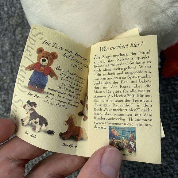 Steiff German Stuffed White Goose Duck Animal Die Gans Old MacDonald - NEW - Picture 11 of 14